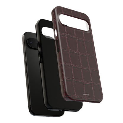 Burgundy Croc Tough Case