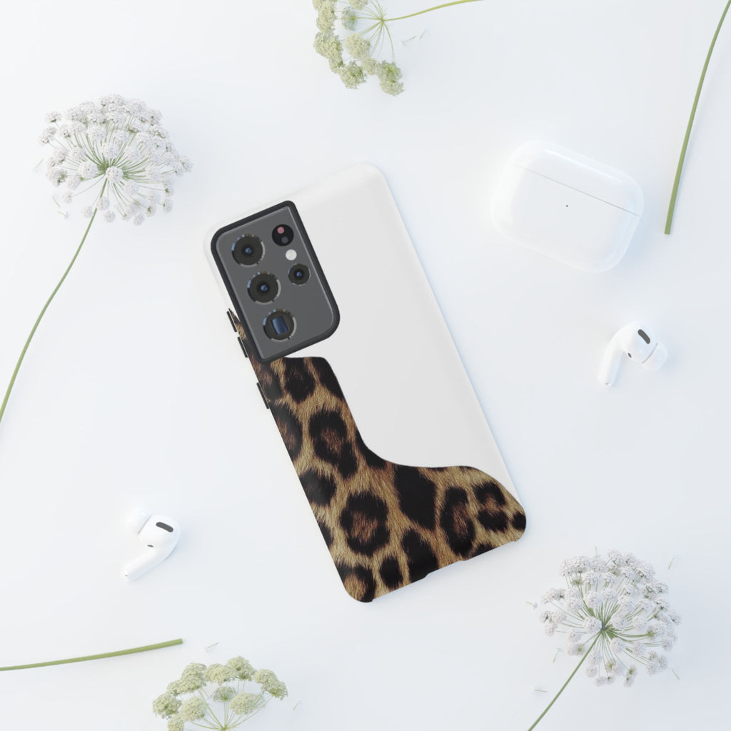 Half Cheetah Print Phone Case