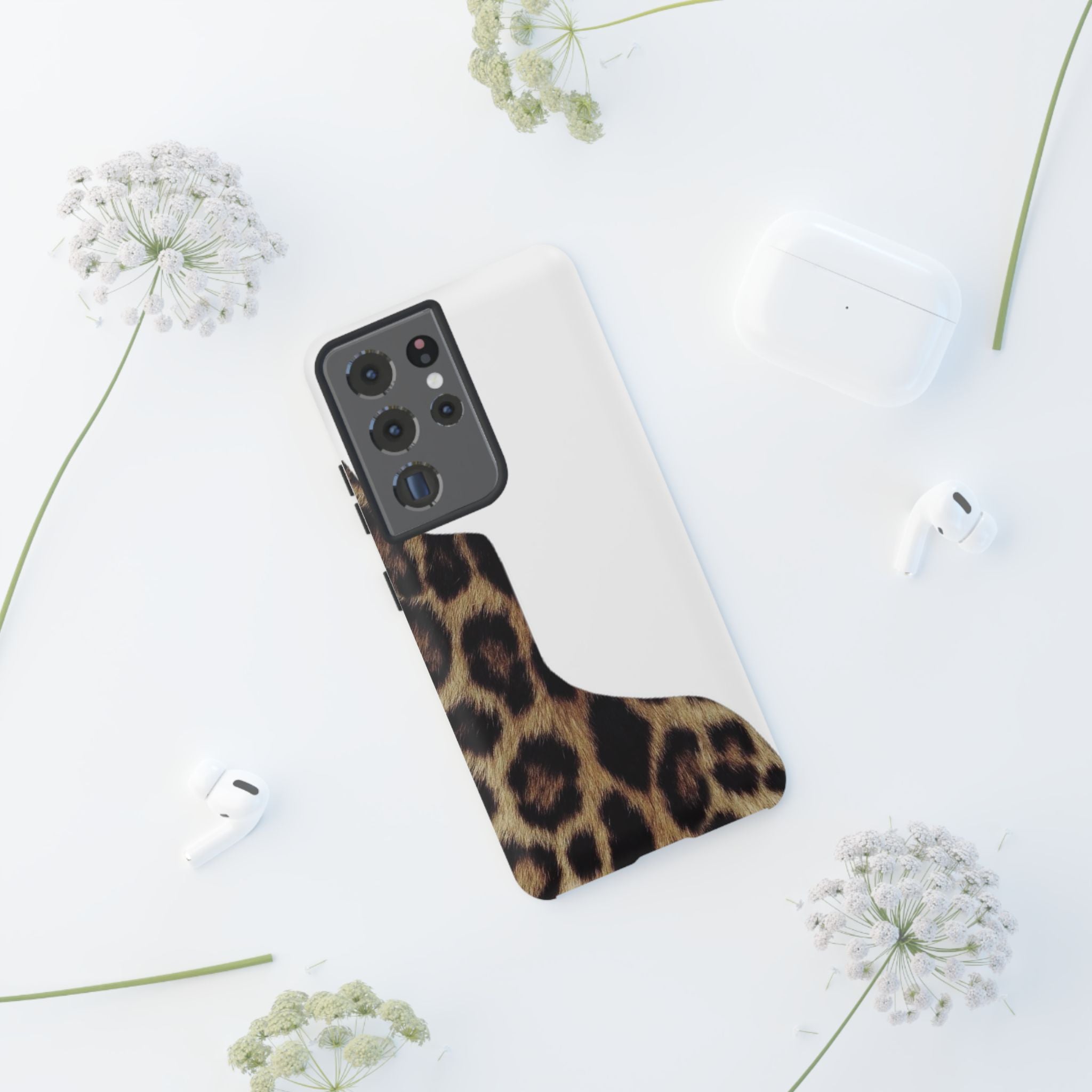 Half Cheetah Print Phone Case