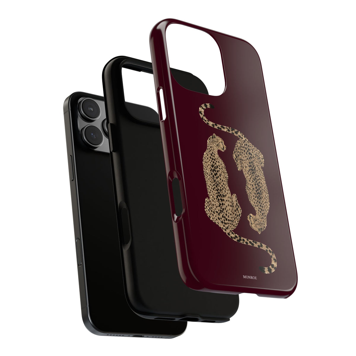 Burgundy Cheetah Tough Case