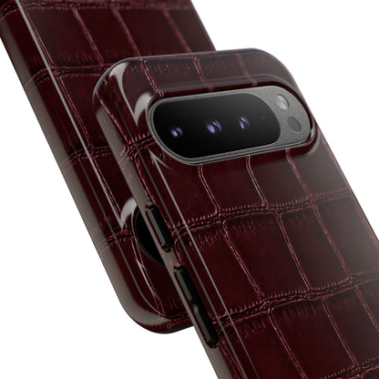 Burgundy Croc Tough Case