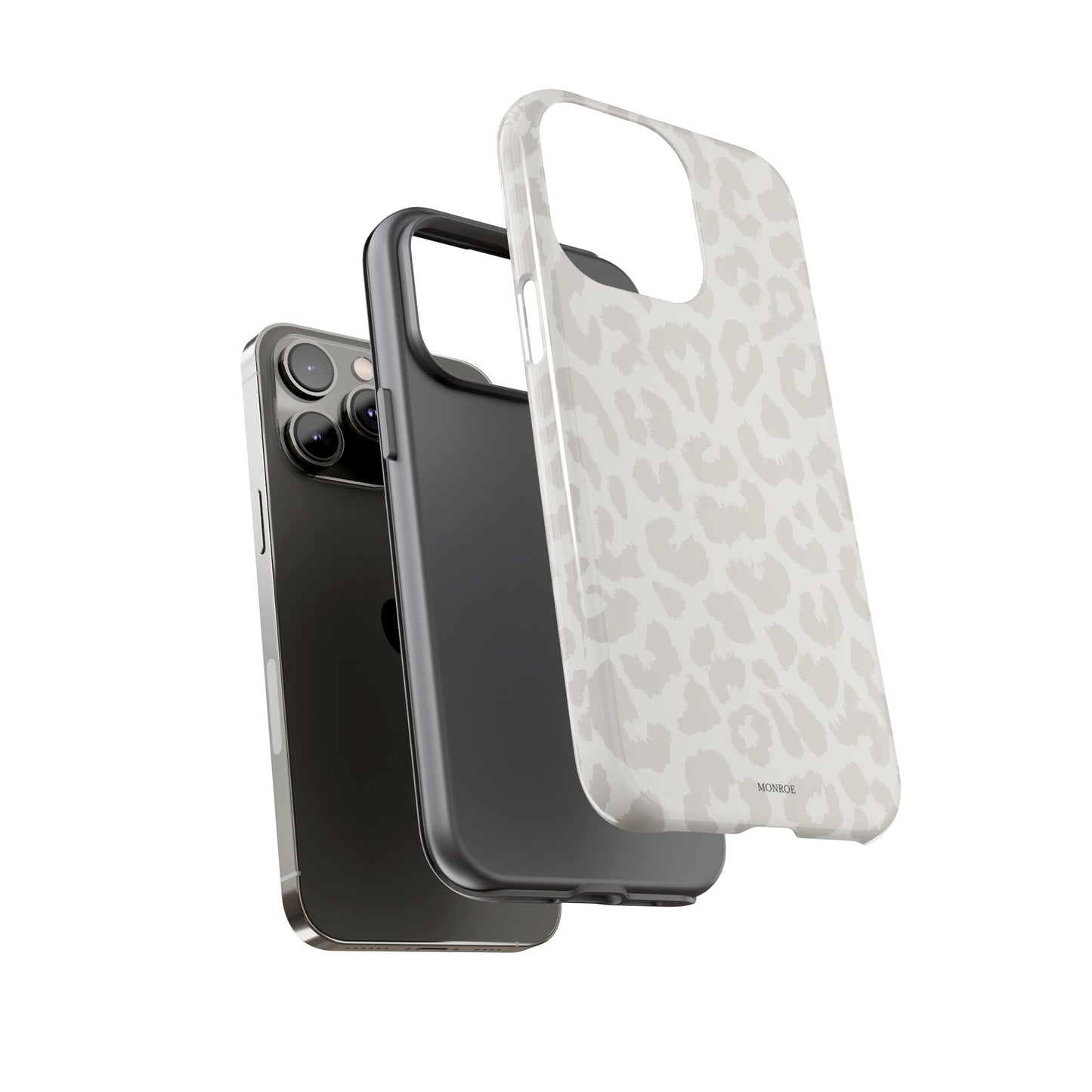 White Leopard Print Tough Case