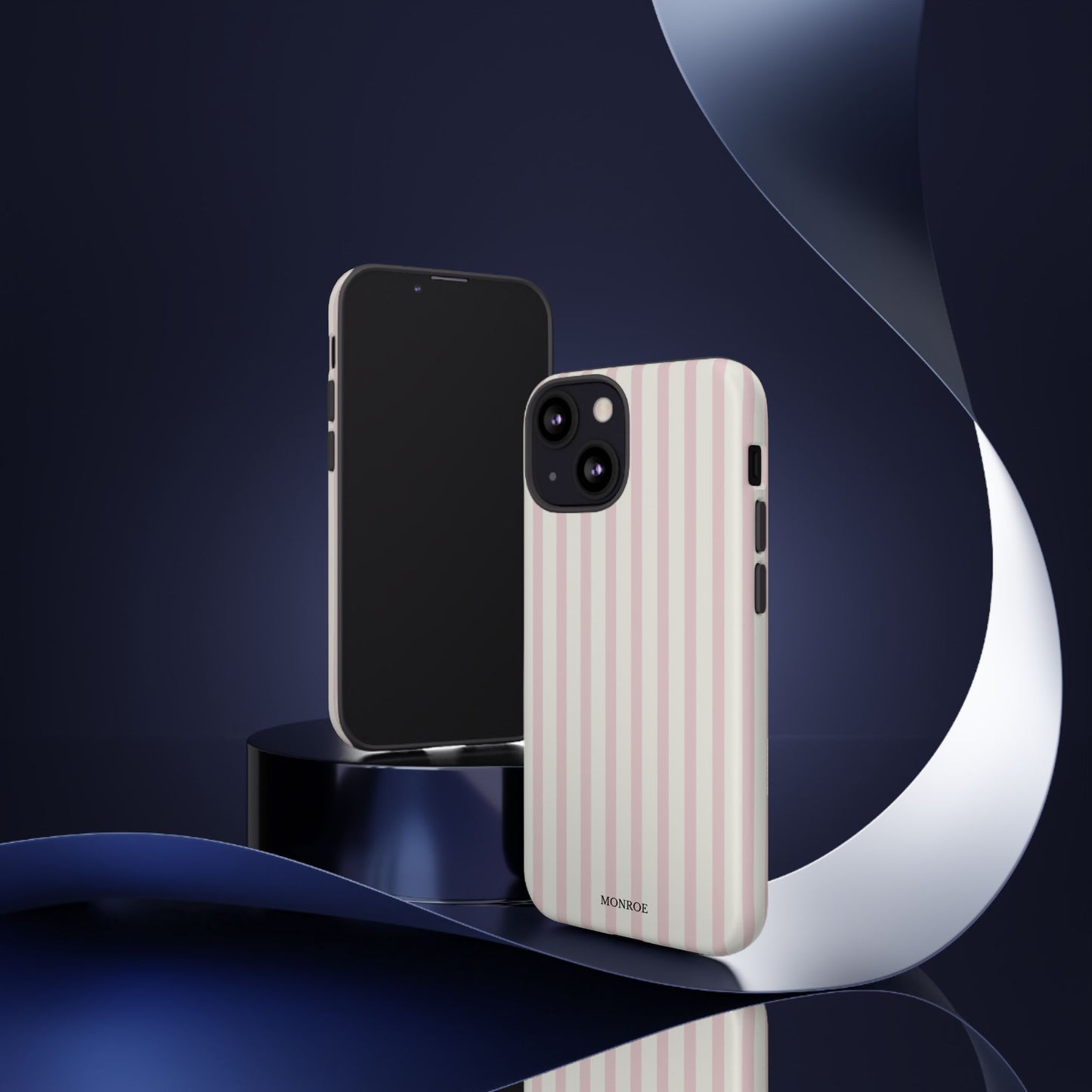 Light Pink Stripe Tough Phone Case