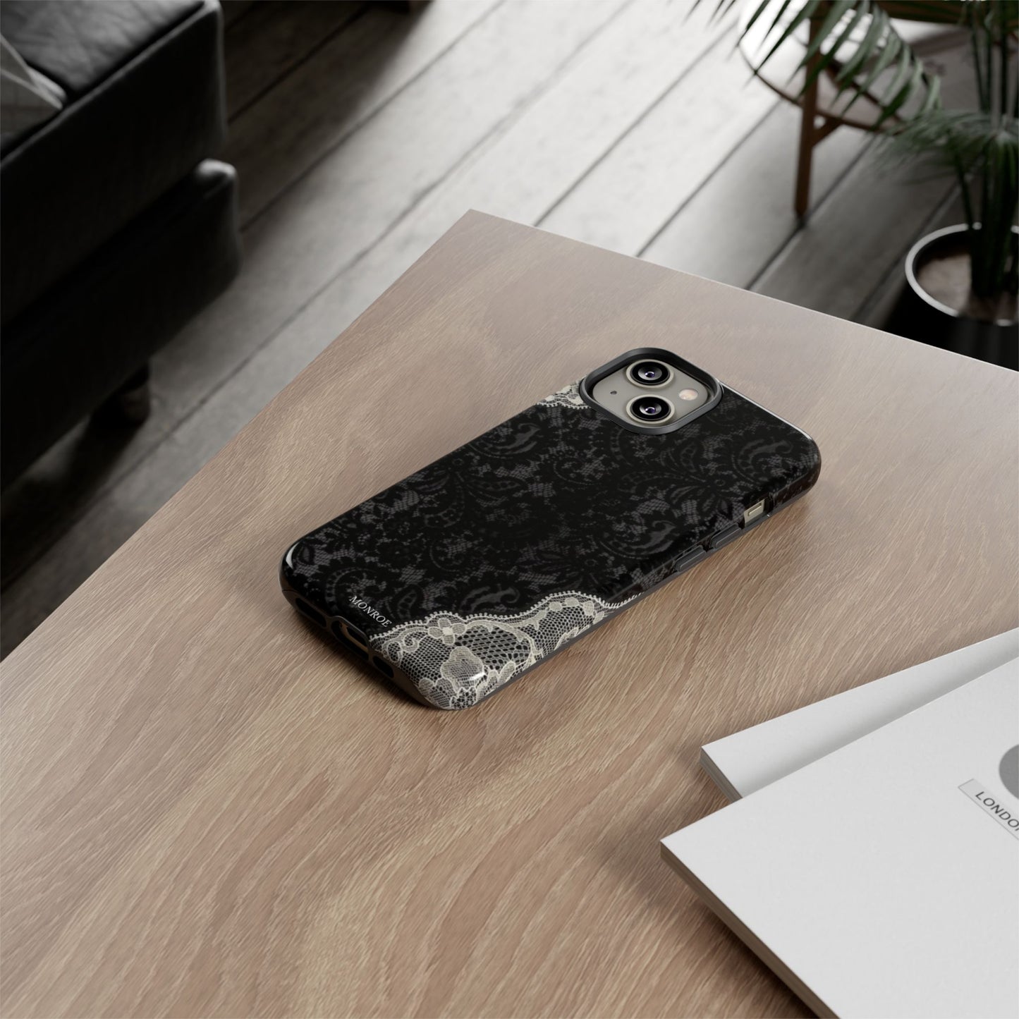 Black & White Edged Tough Case