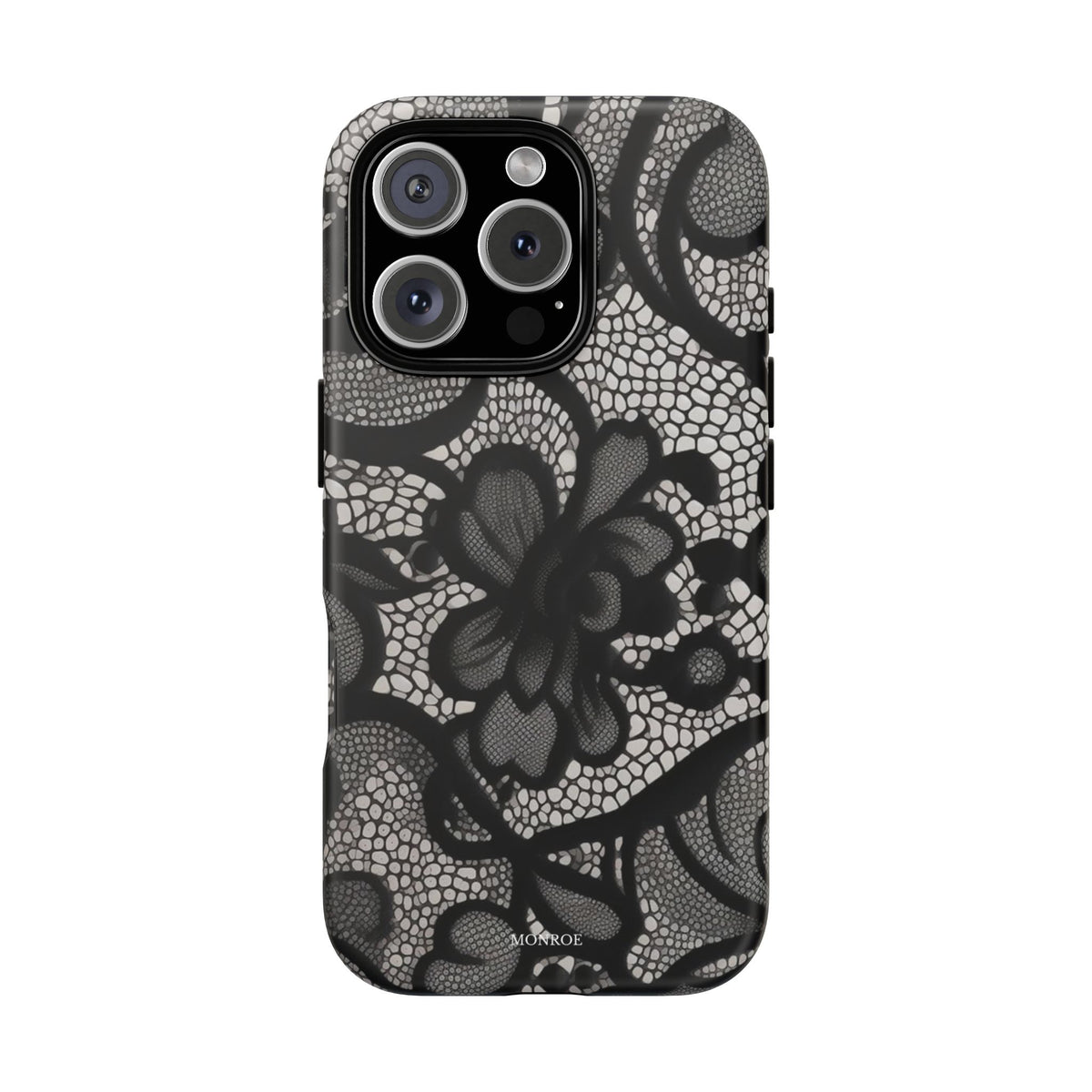 Black Vintage Lace Tough Case