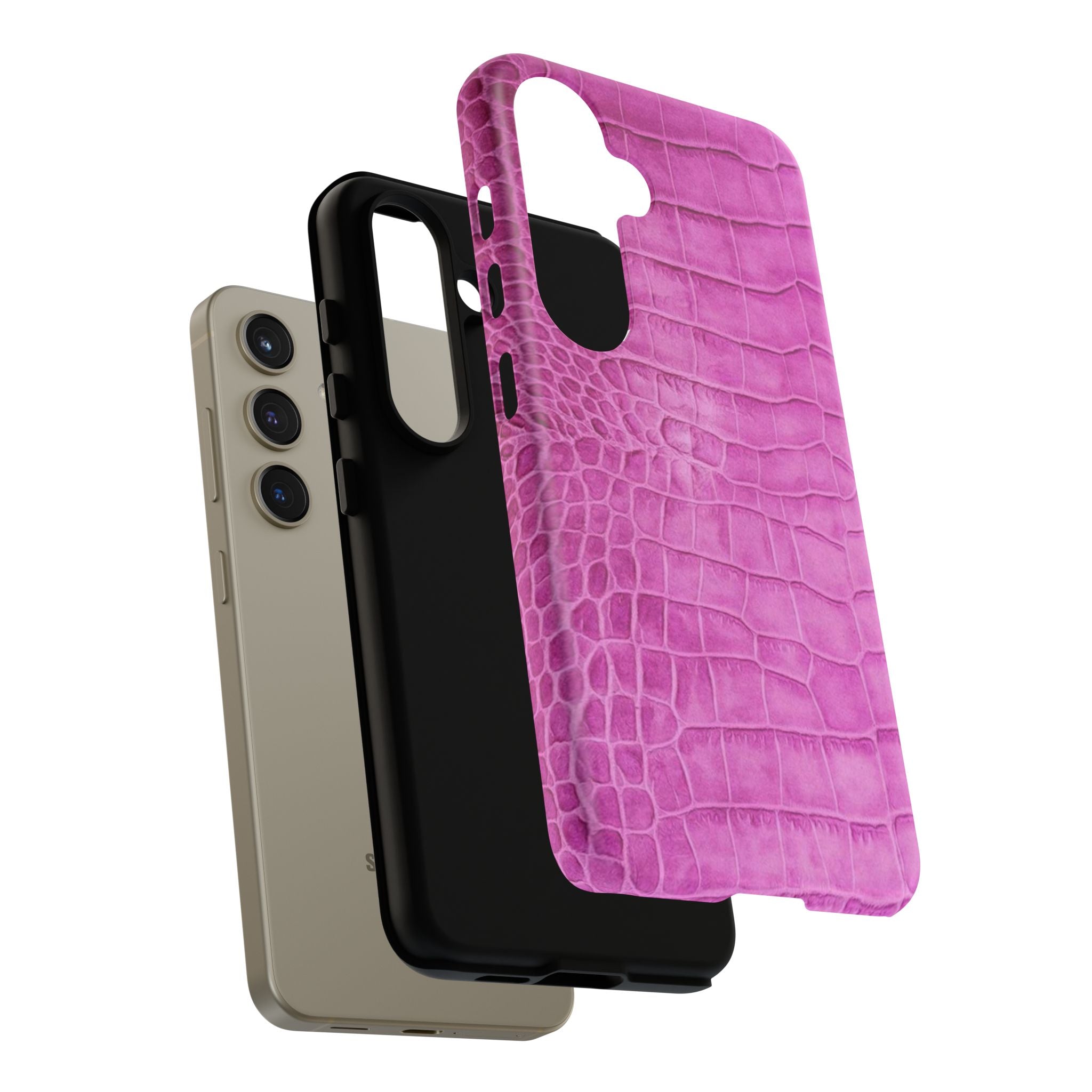 Purple Croc Phone Case