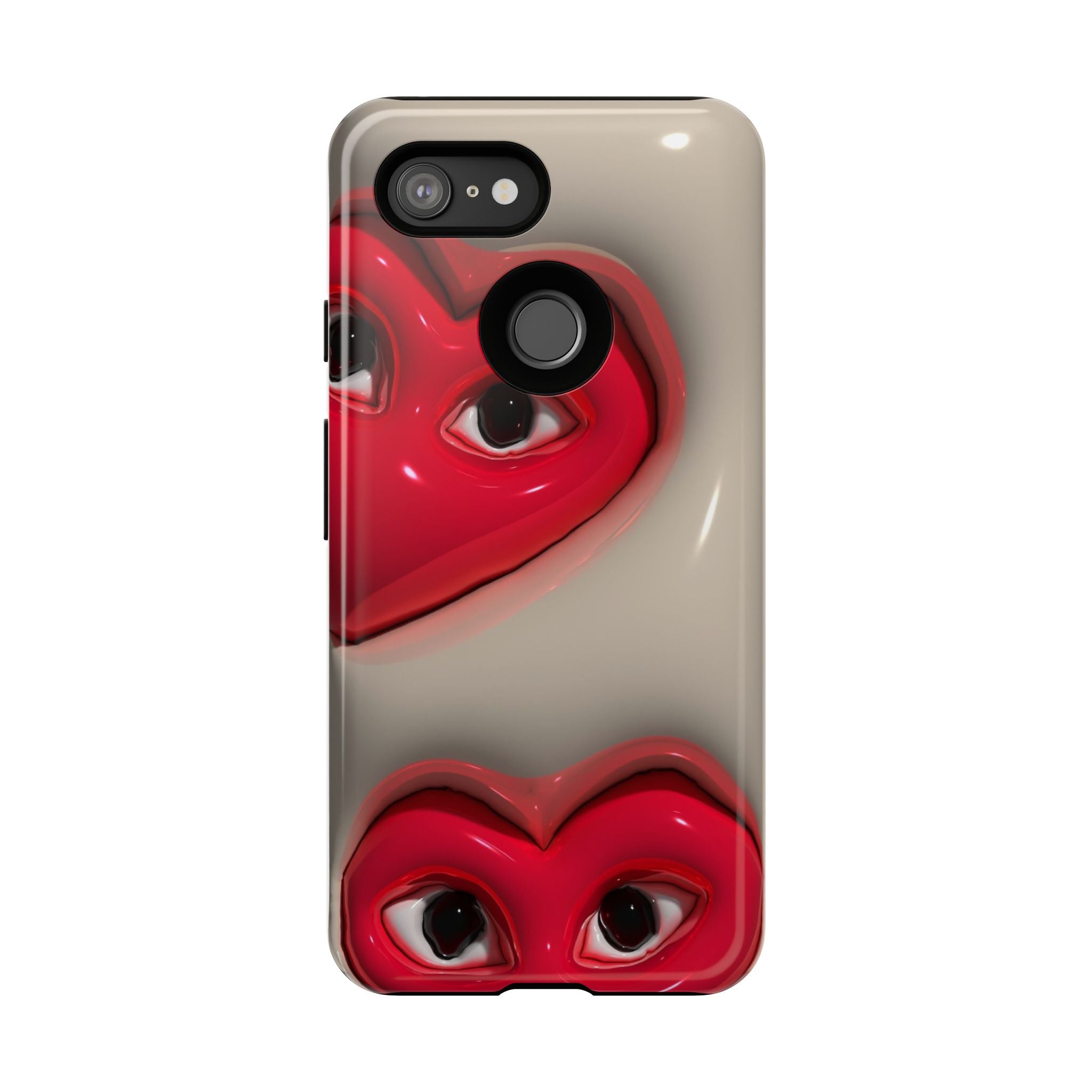 3D Hearts Phone Case