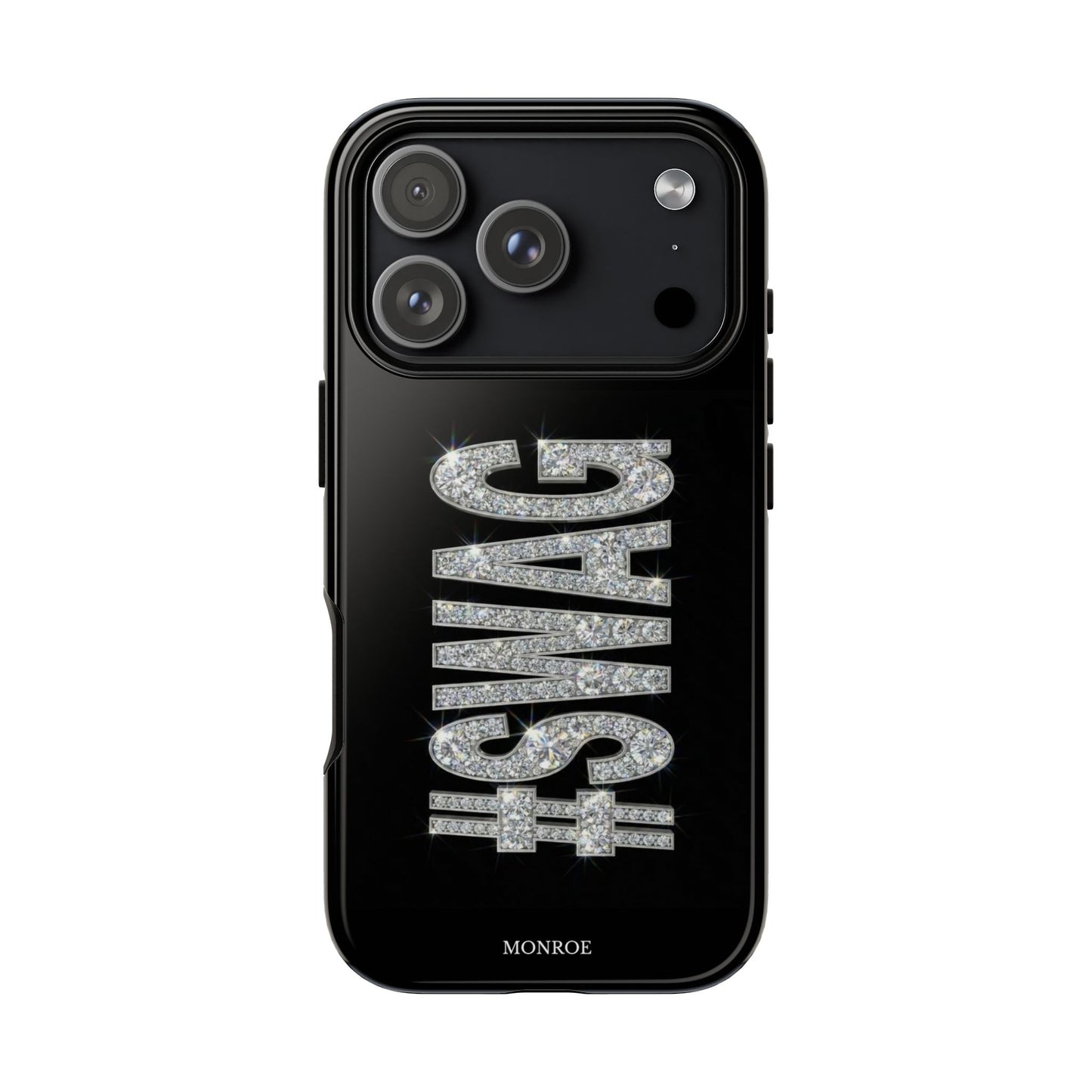 “#SWAG” Black Bling Tough Case