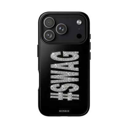 “#SWAG” Black Bling Tough Case