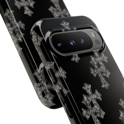 Black Crystal Cross Tough Case