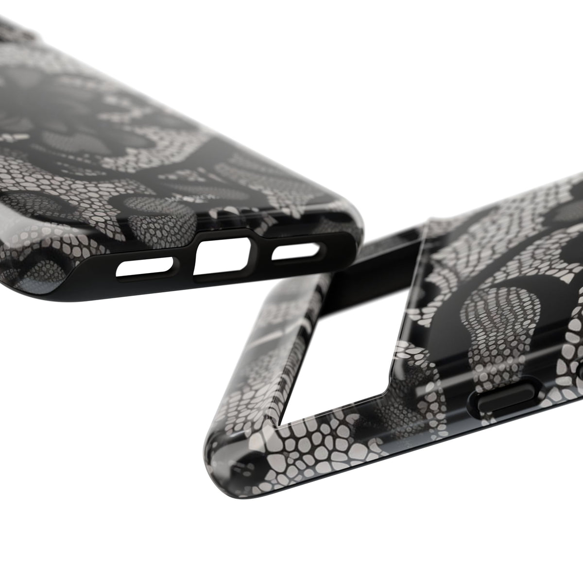 Black Floral Vintage Case