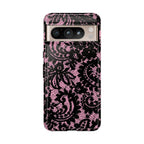 Pink Lace Pattern Tough Phone Case