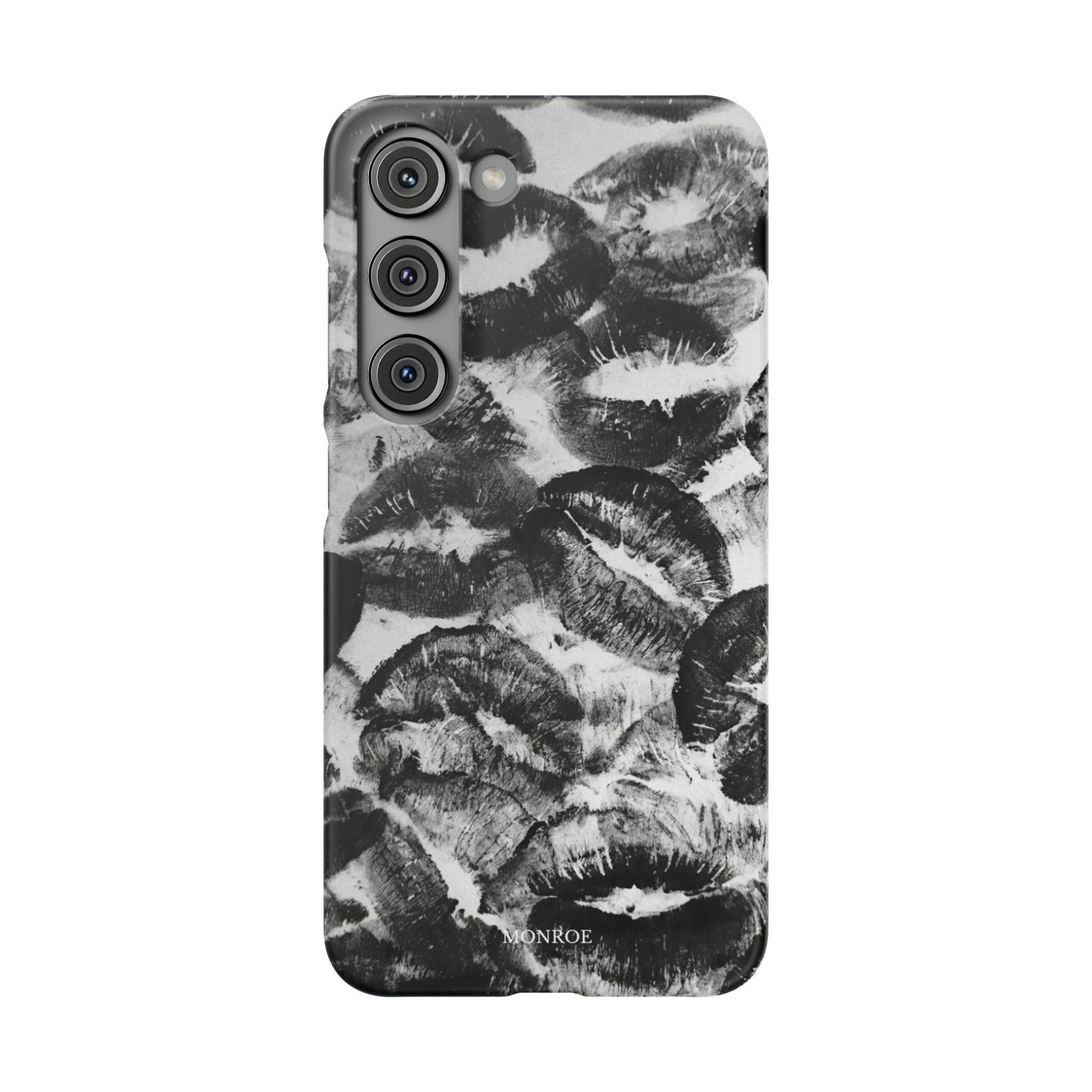 Black & White Kiss Print Case