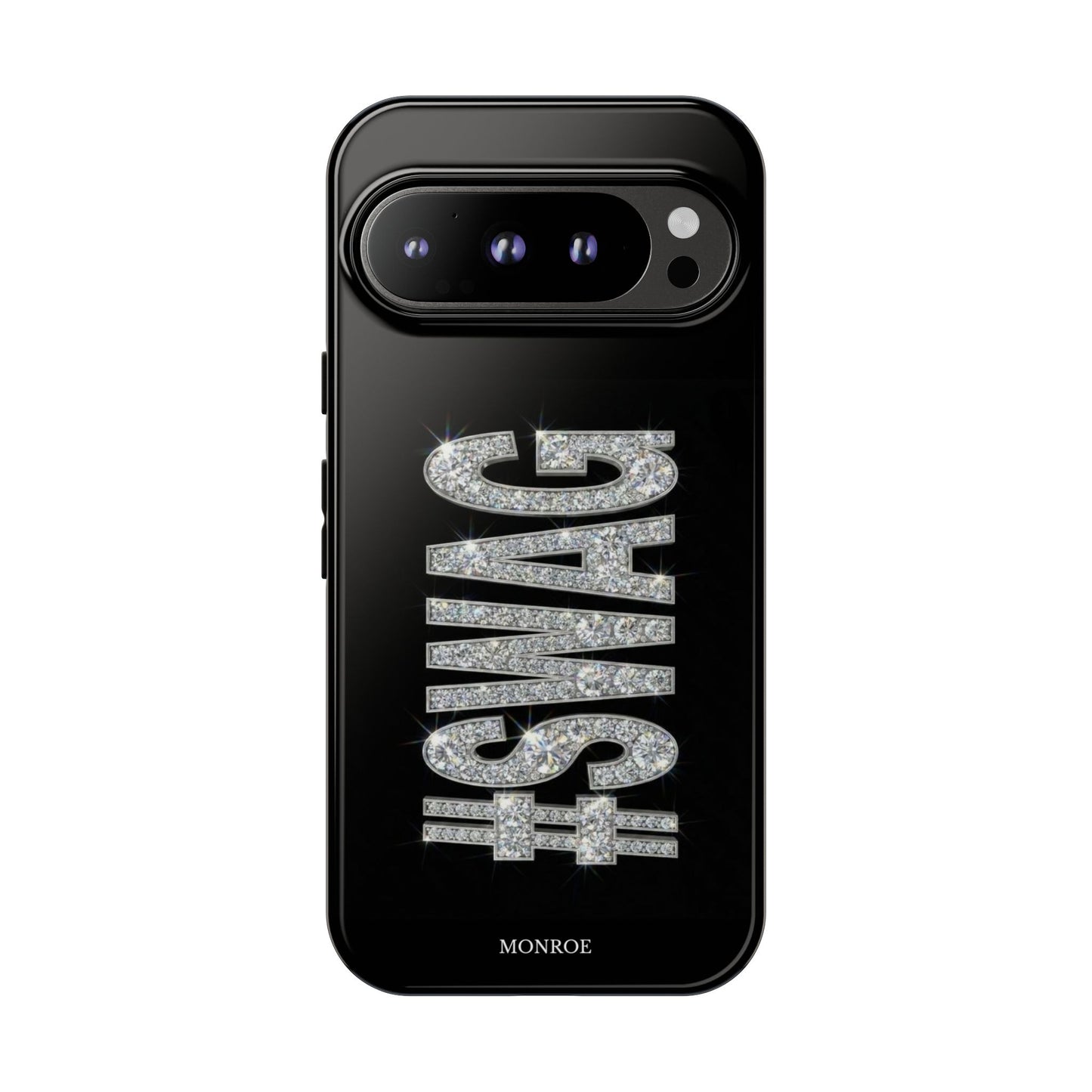 “#SWAG” Black Bling Tough Case