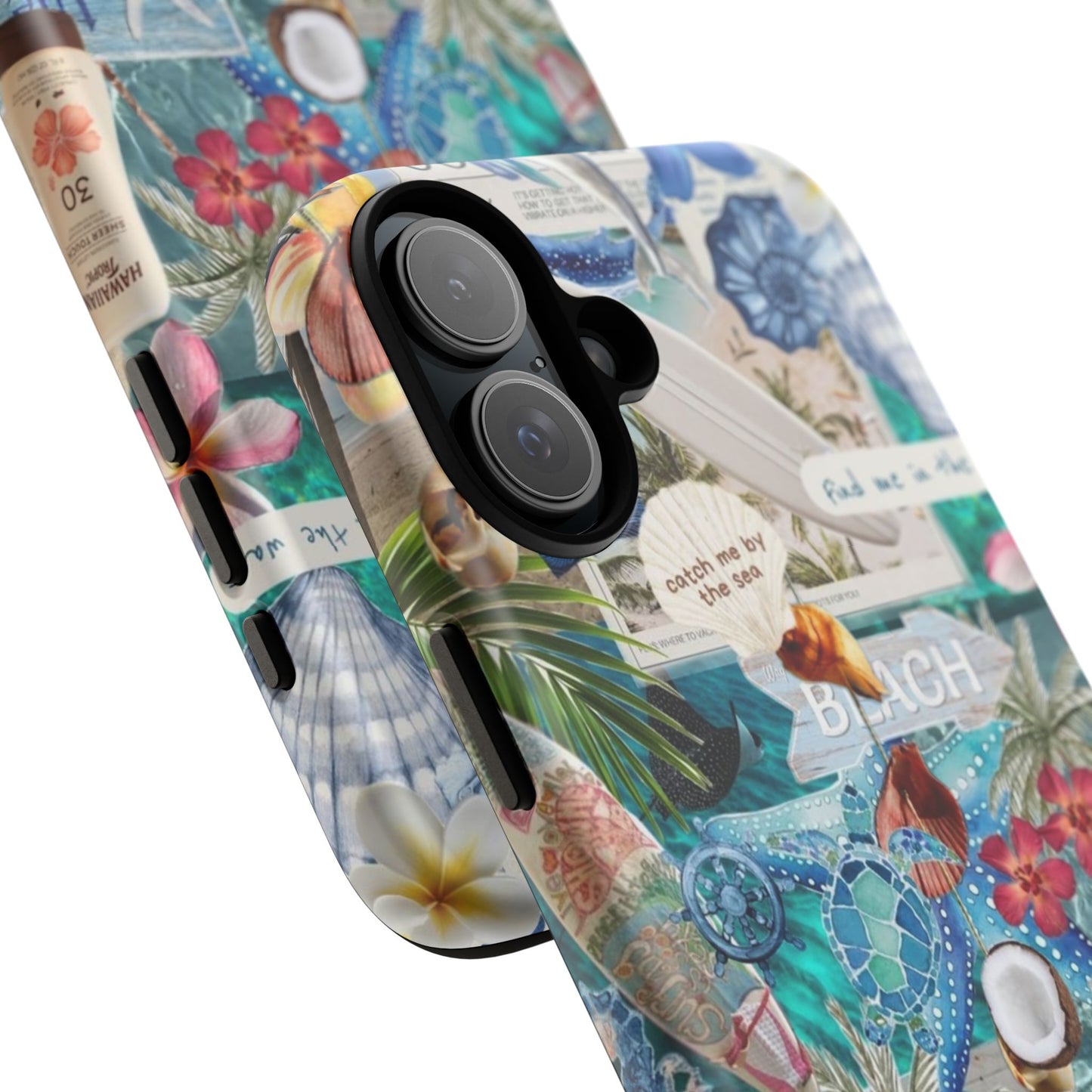 Tropical Beach Collage Tough Case