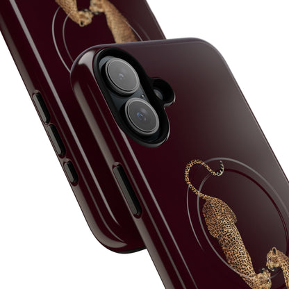 Burgundy Leopard Duo MagSafe Case