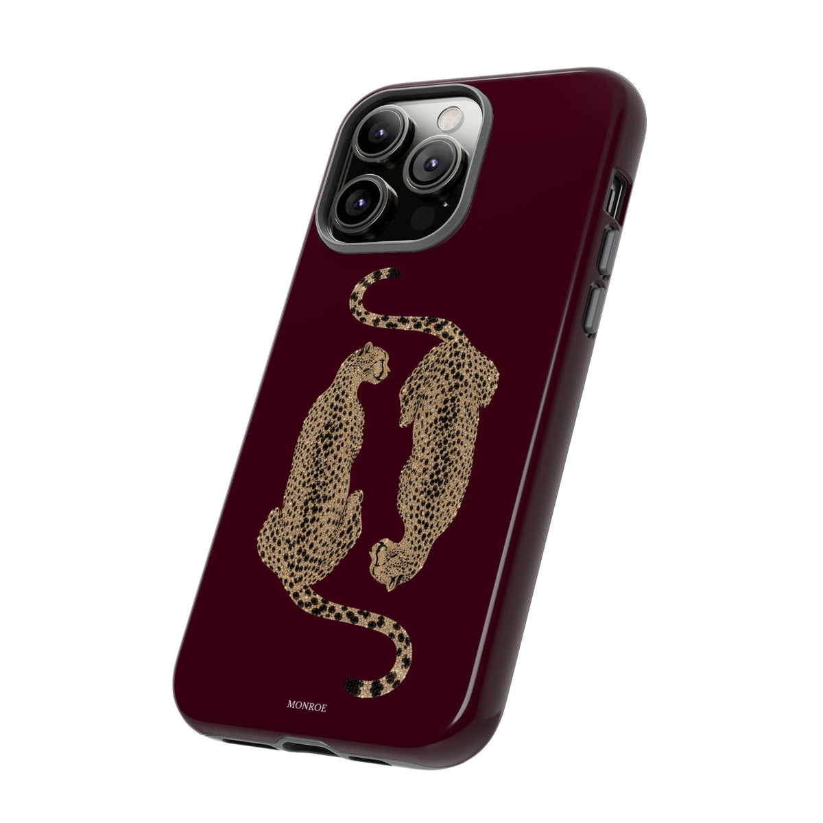 Burgundy Cheetah Tough Case