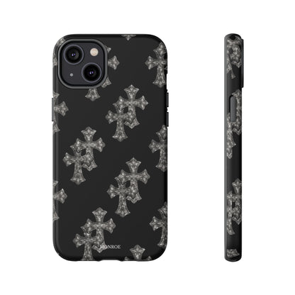 Black Crystal Cross Tough Case