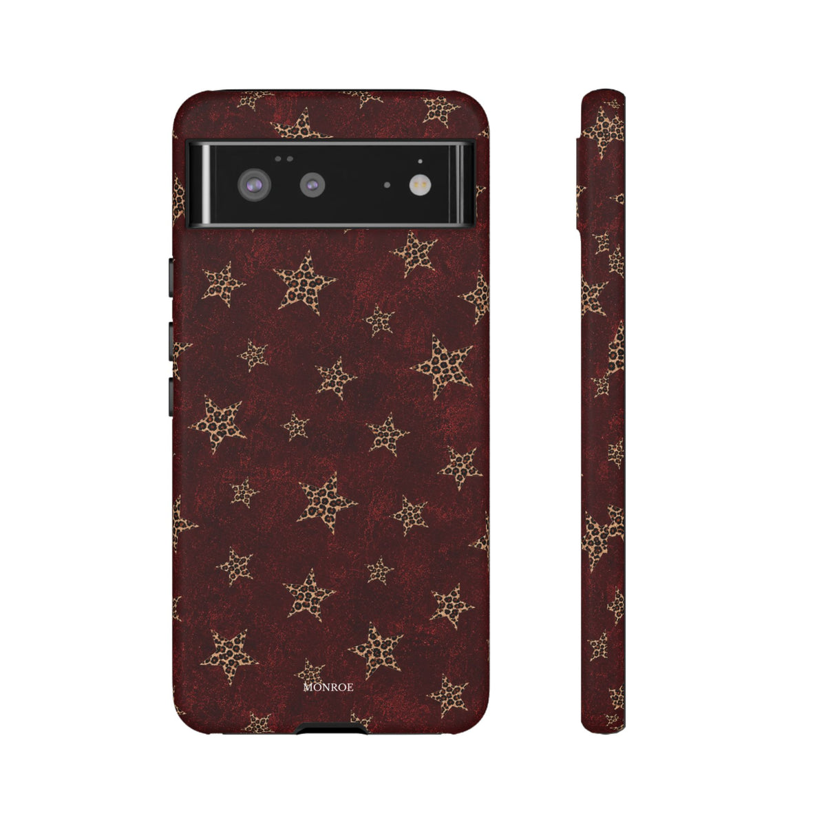 Burgundy Leopard Star Tough Case