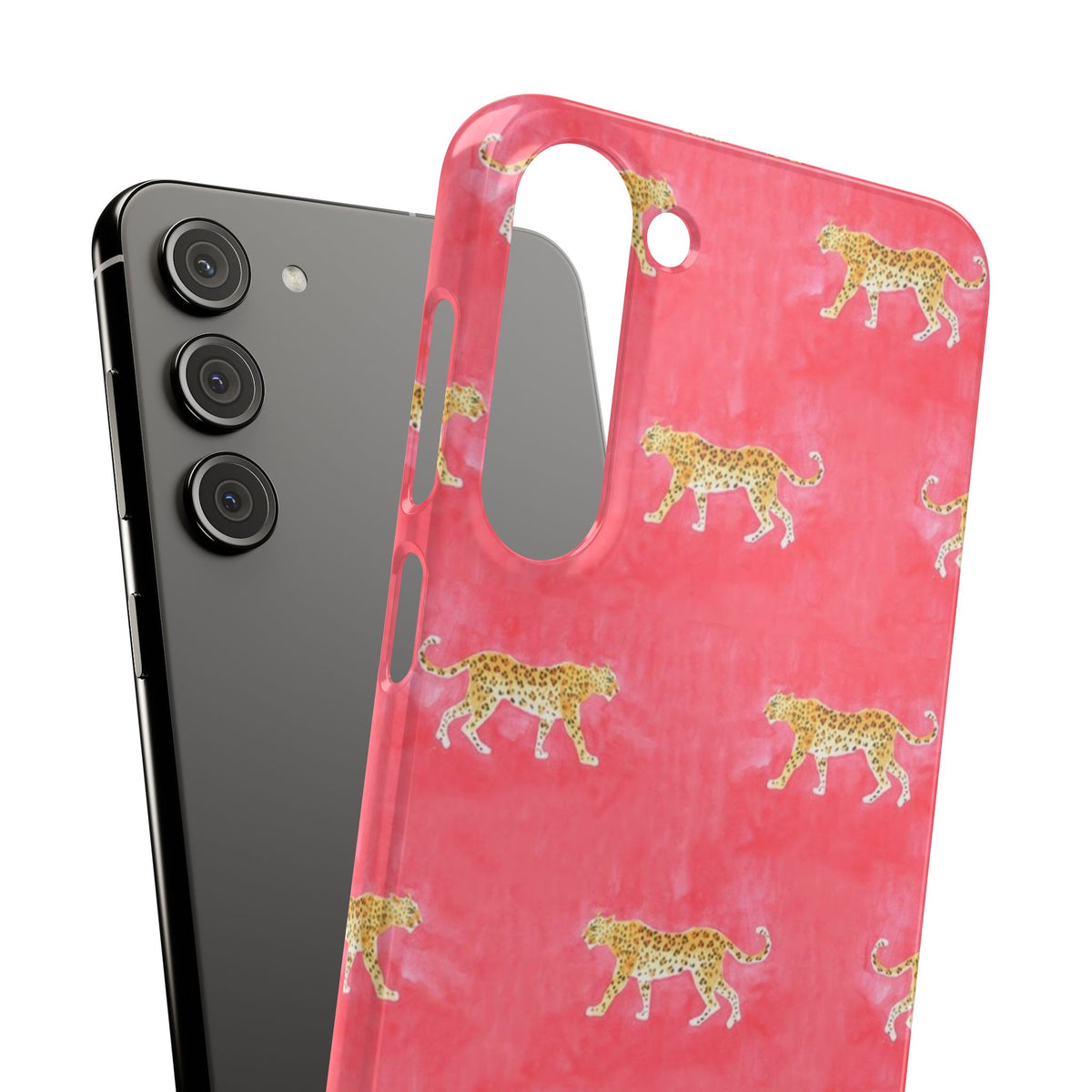 Pink Watercolor Leopard Case