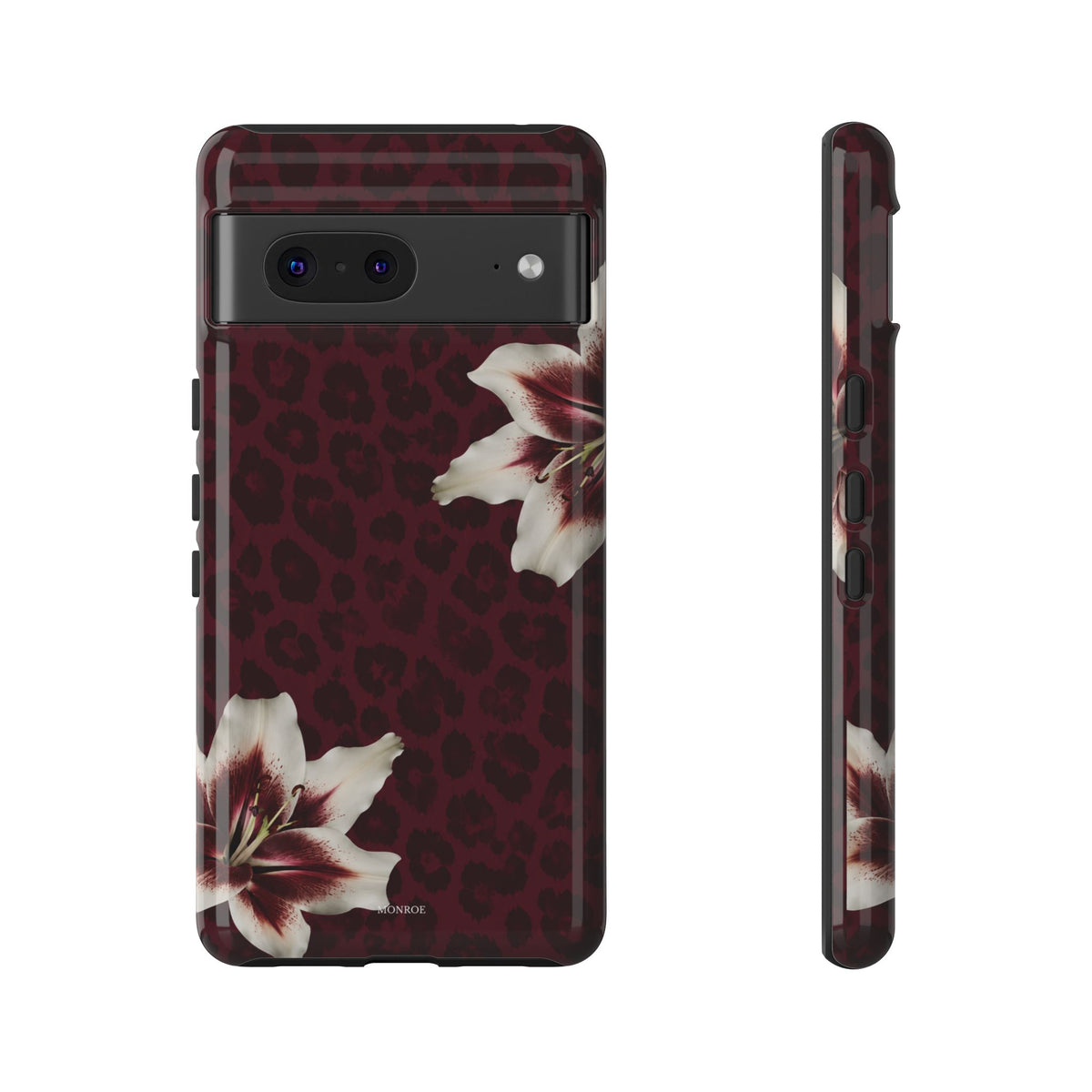 Burgundy Lily Leopard Tough Case