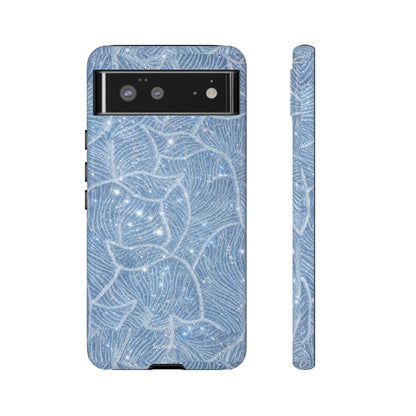 Glacier Blue Floral Tough Case