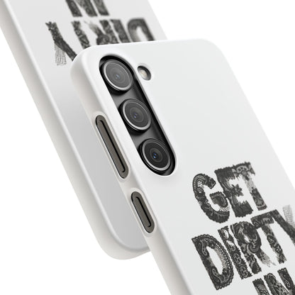 Get Dirty in Paris White Snap Case