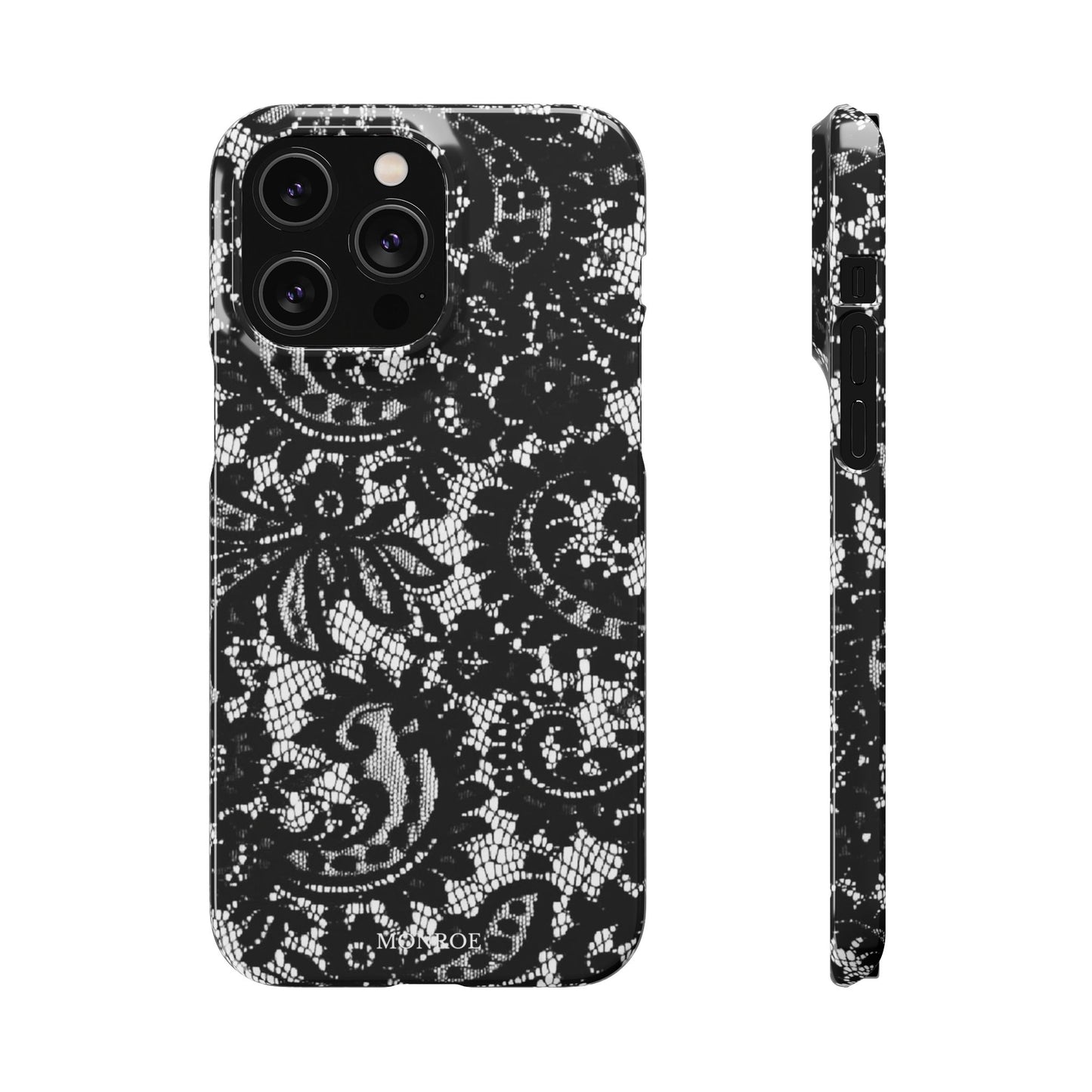 Black Lace Elegant Pattern Case
