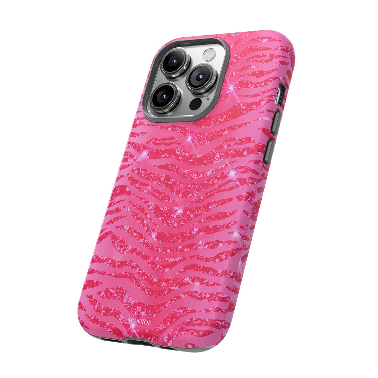 Pink Glitter Zebra Tough Case