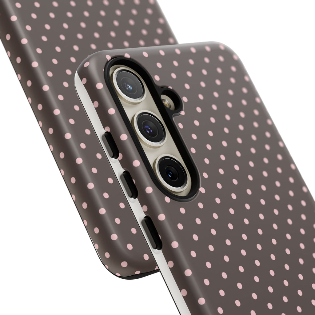 Brown Polka Phone Case