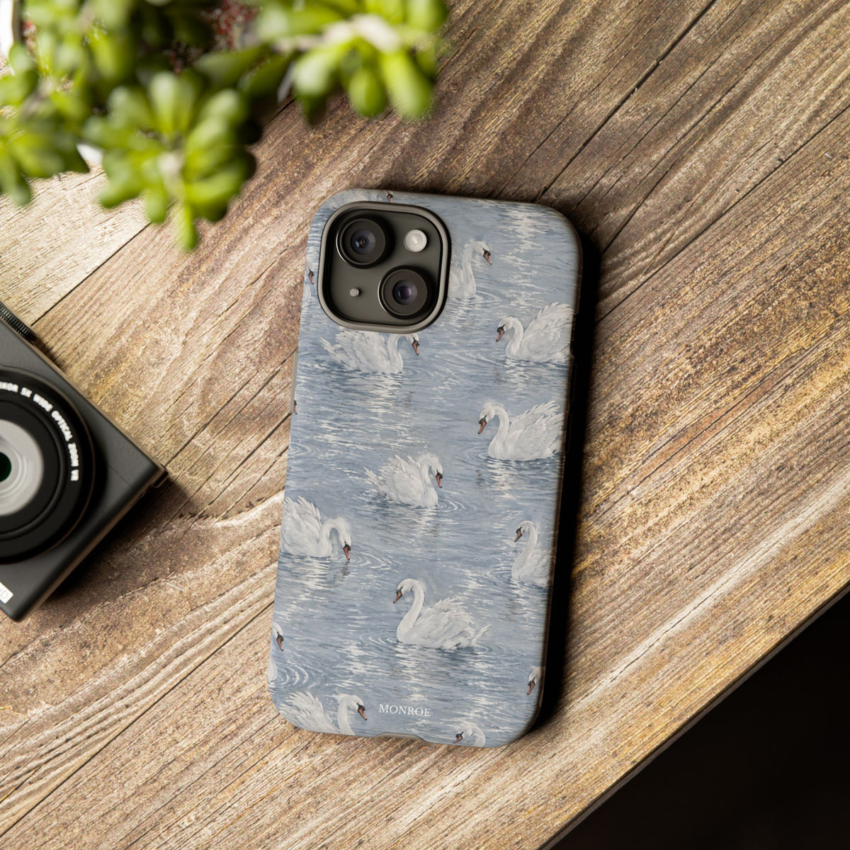 Swan Pattern Tough Case