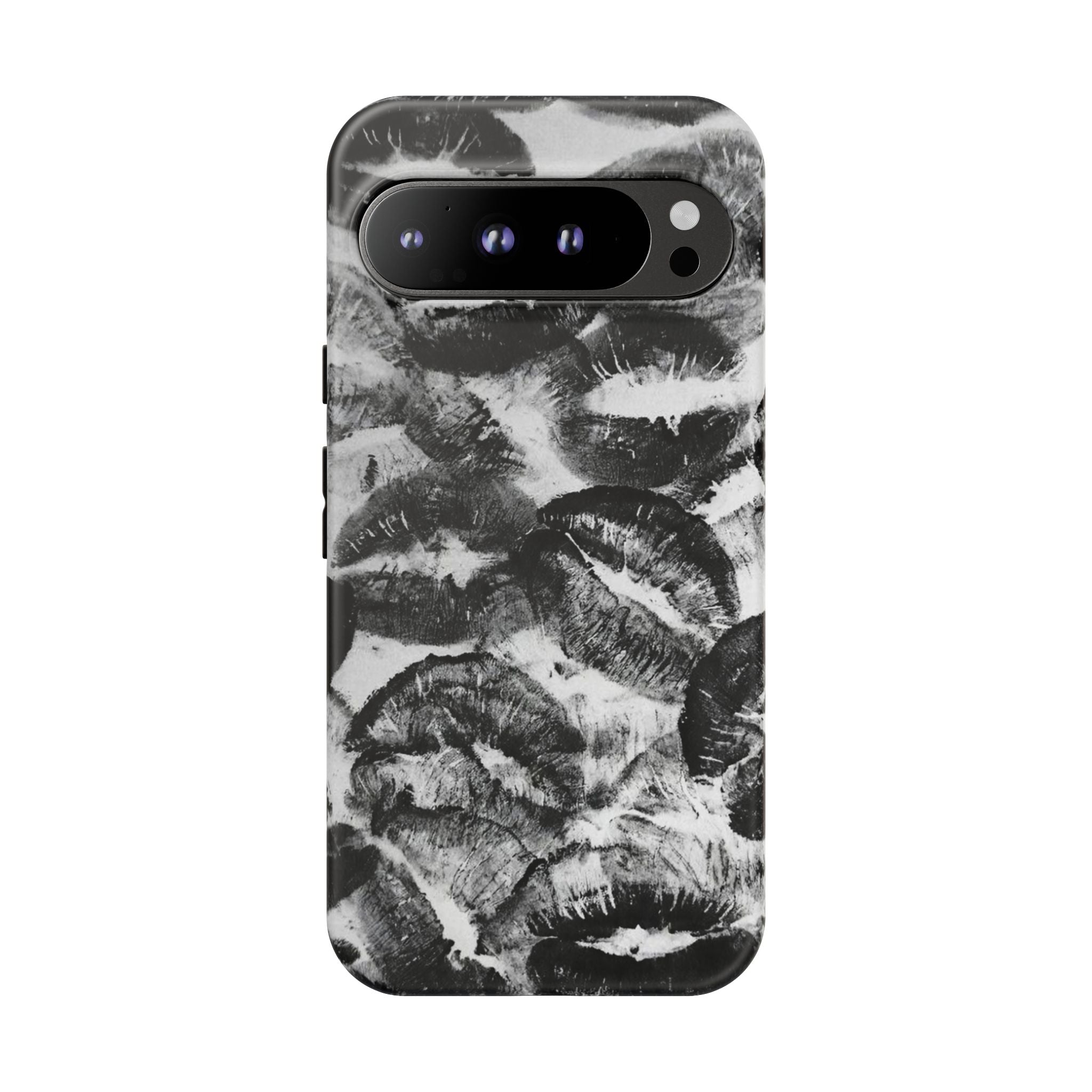 Black and Kiss Design Phone Case