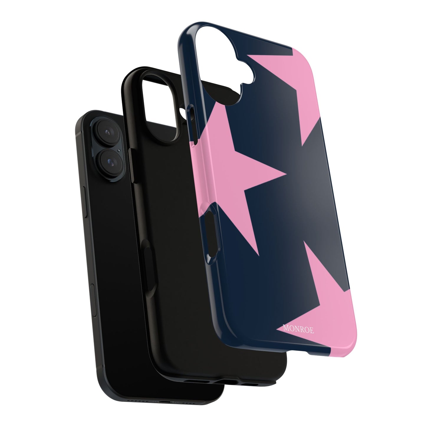 Navy & Pink Star Tough Cover