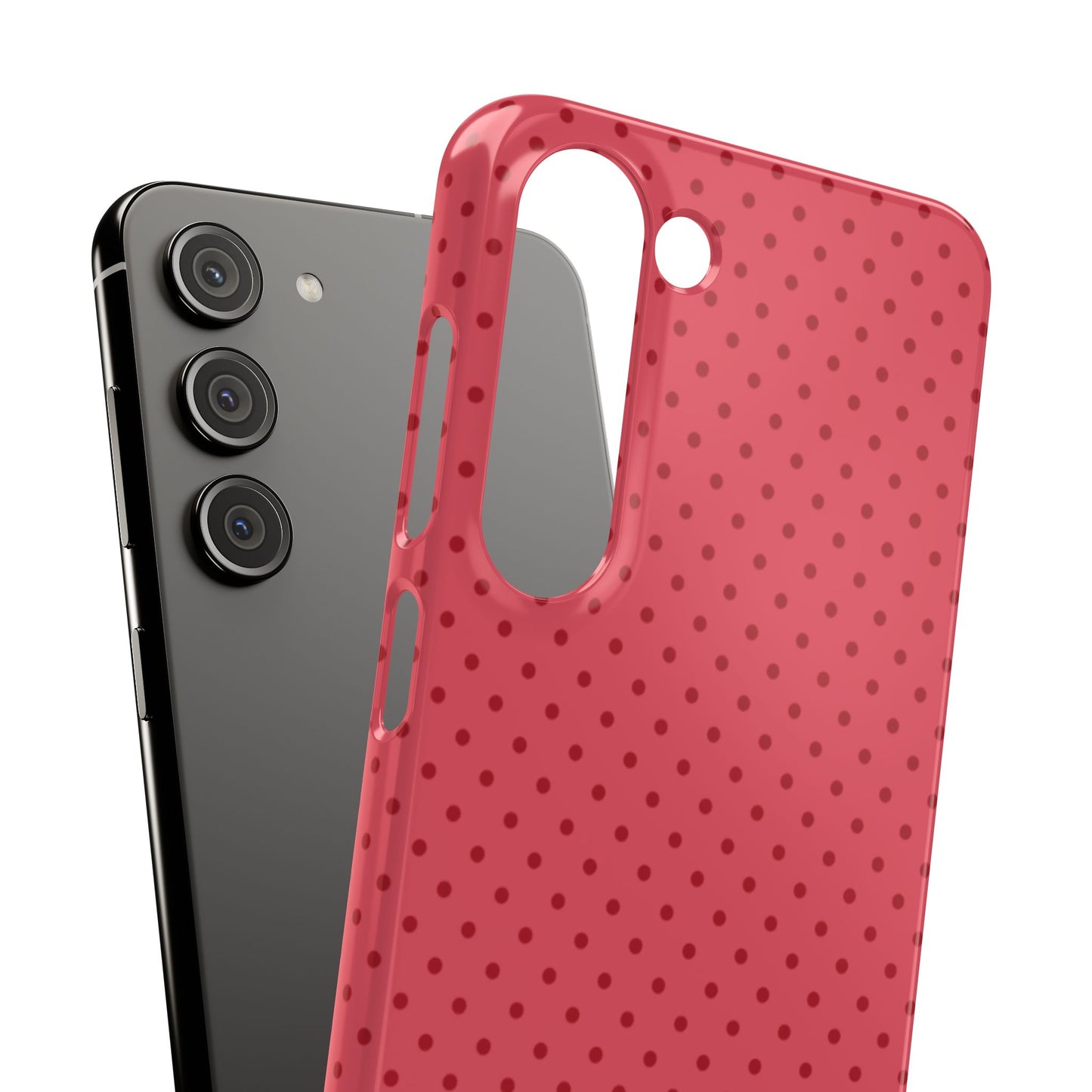 Coral Polka Dot Snap Phone Case