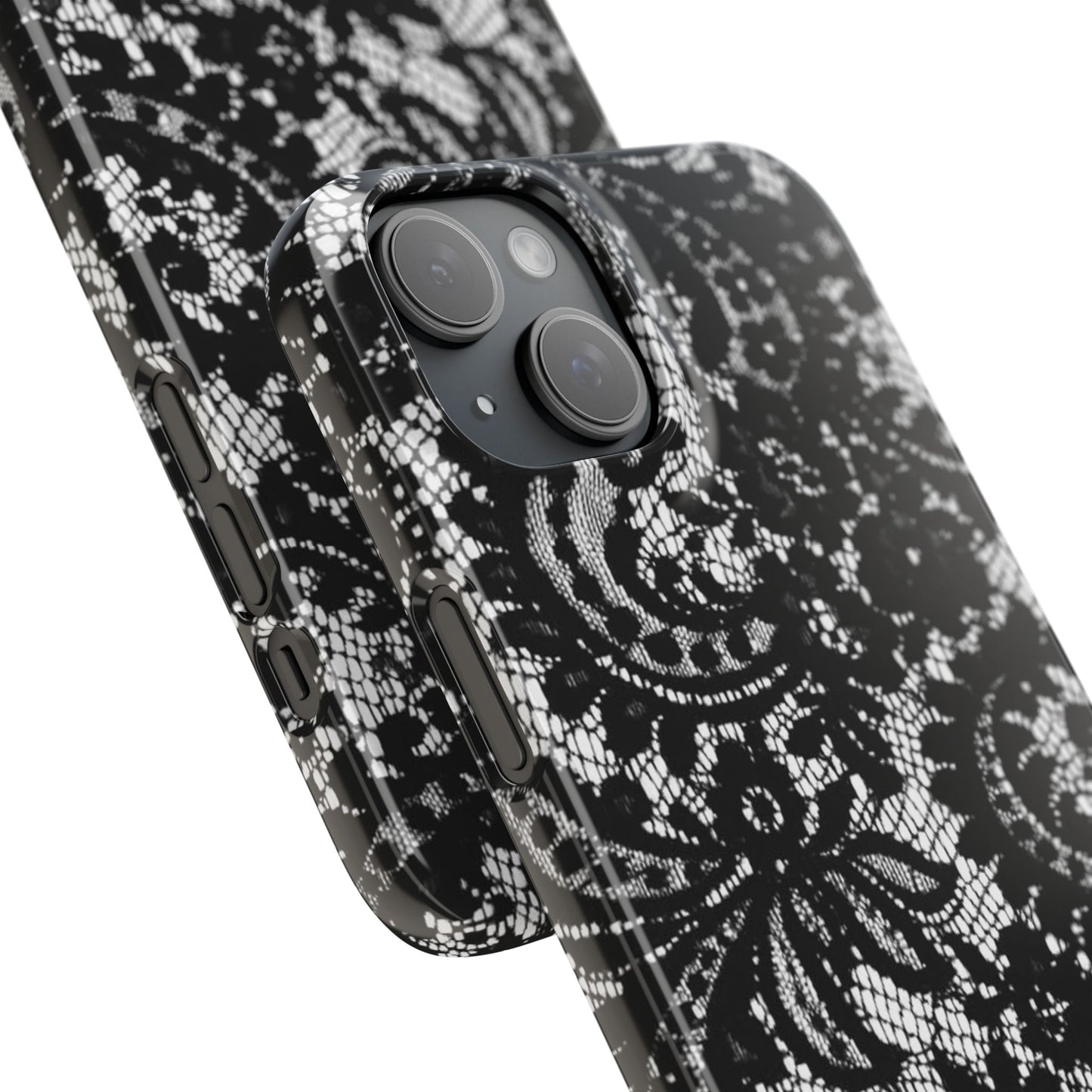 Black Lace Elegant Pattern Case