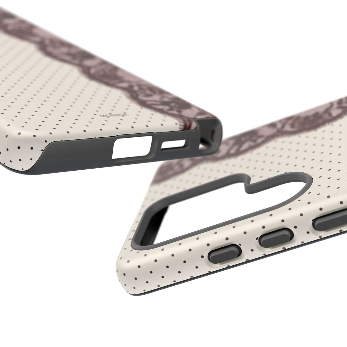 Burgundy Lace Edge Tough Case