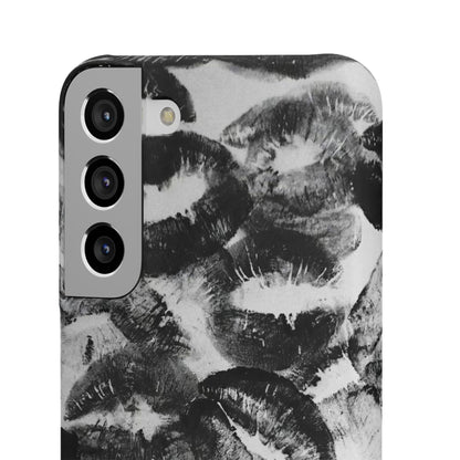 Black & White Kiss Print Case