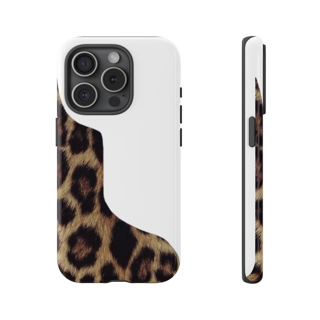 Half Cheetah Print Phone Case