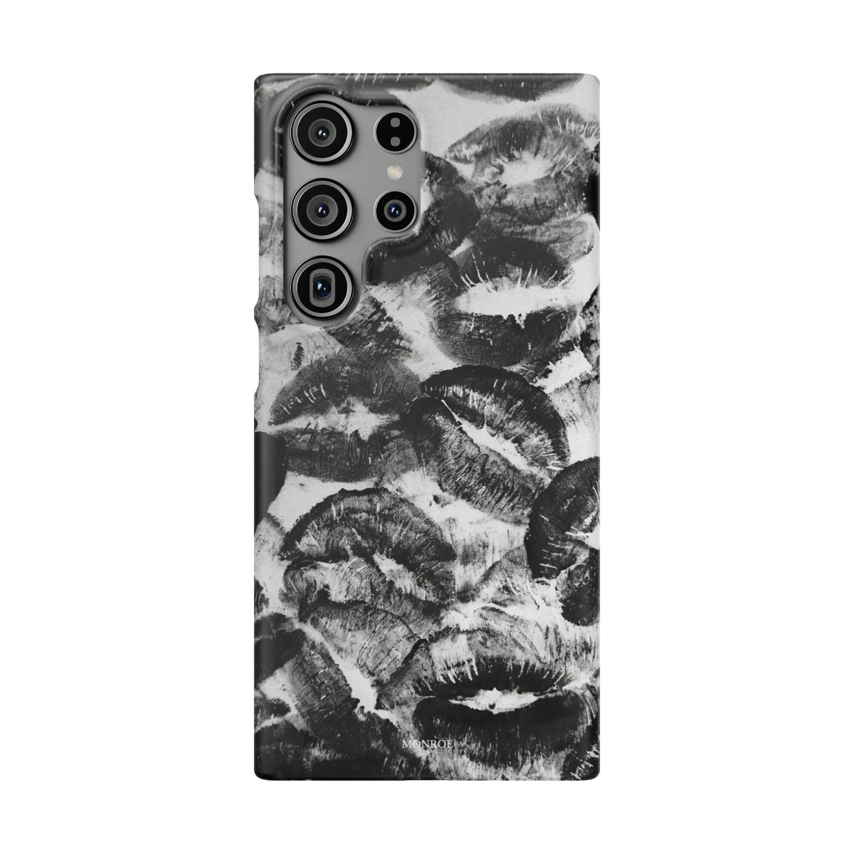 Black & White Kiss Print Case