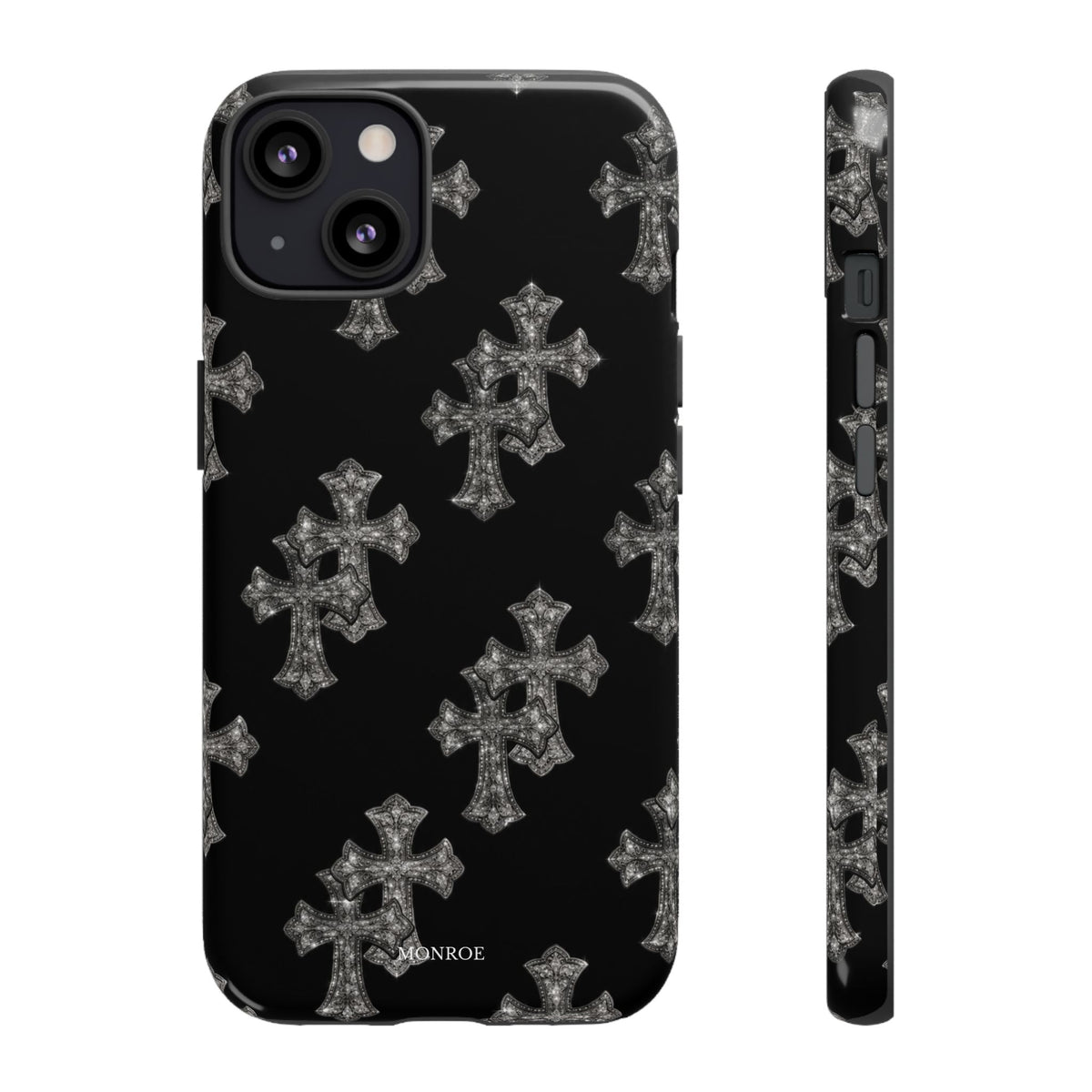 Black Crystal Cross Tough Case
