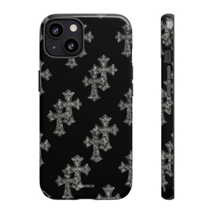 Black Crystal Cross Tough Case