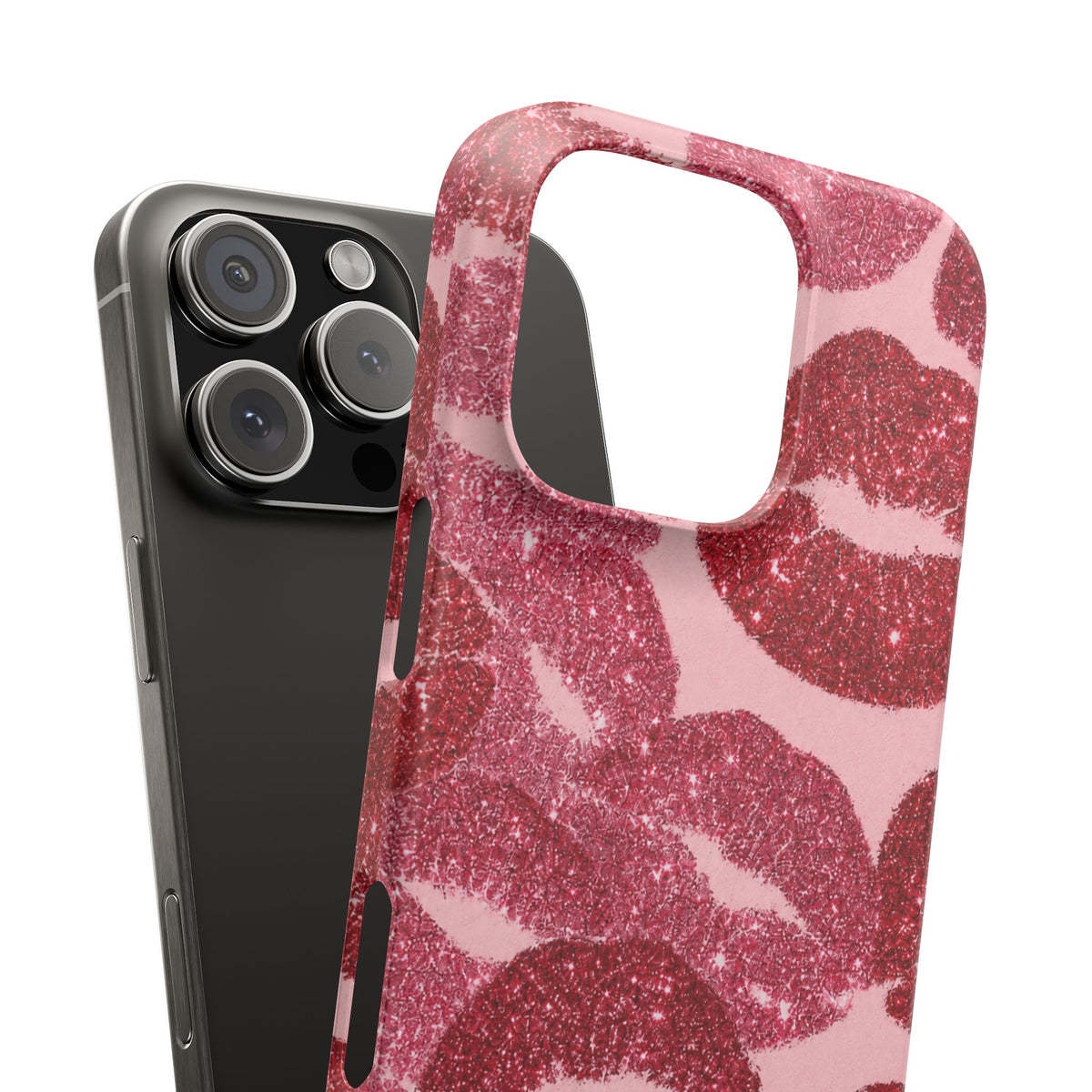 Pink Glitter Kiss Case