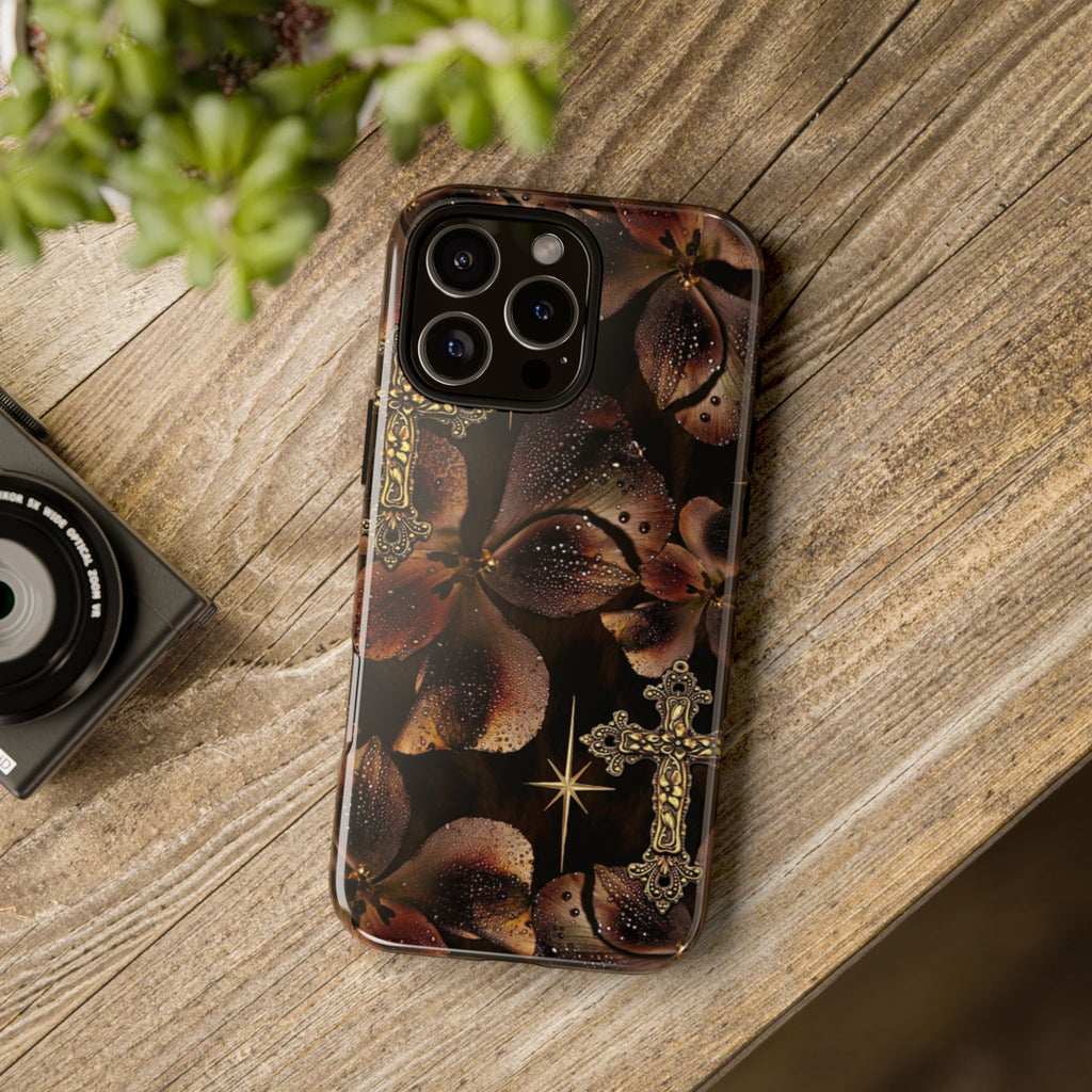 Floral Cross Pattern Tough Case