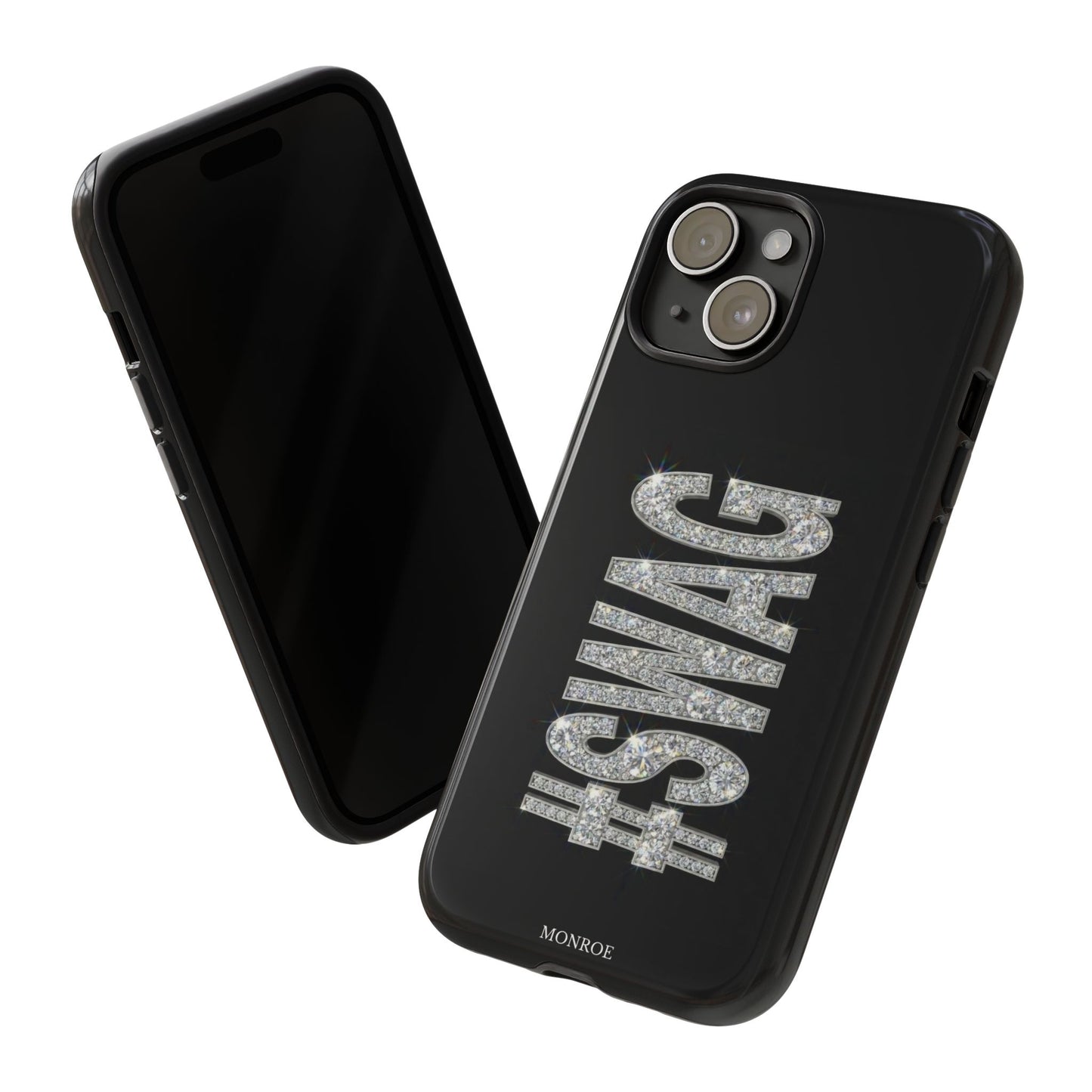 “#SWAG” Black Bling Tough Case