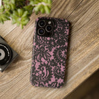 Pink Lace Pattern Tough Phone Case
