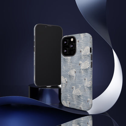 Swan Pattern Tough Case