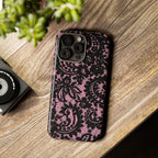 Pink Lace Pattern Tough Phone Case