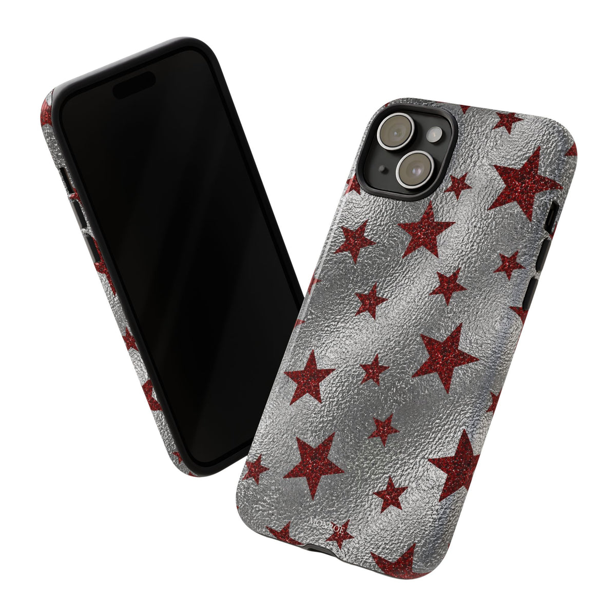 Silver Red Starry Tough Case