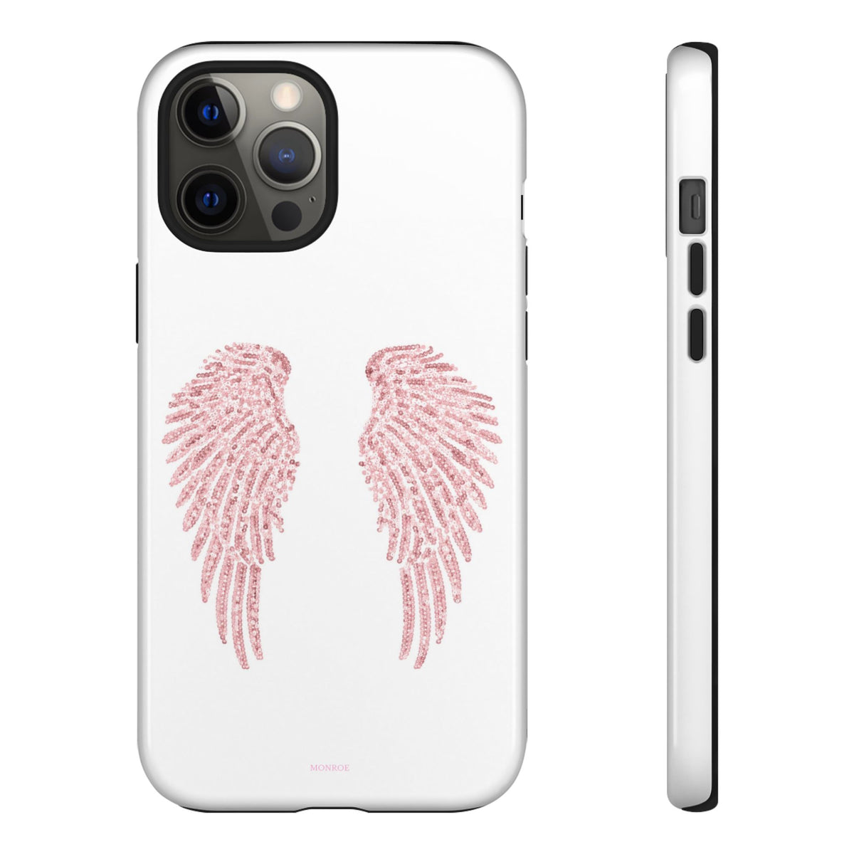 White & Pink Wings Tough Case