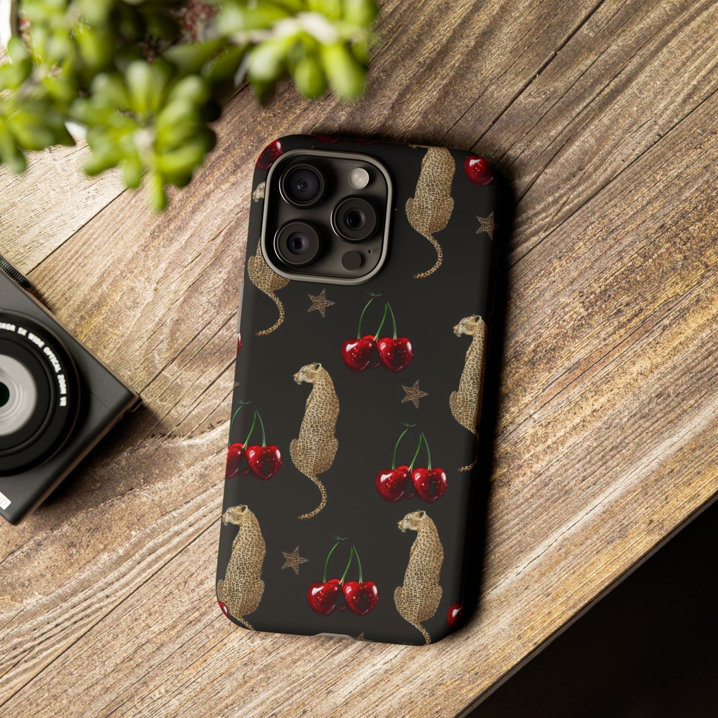 Leopard & Cherry Tough Case